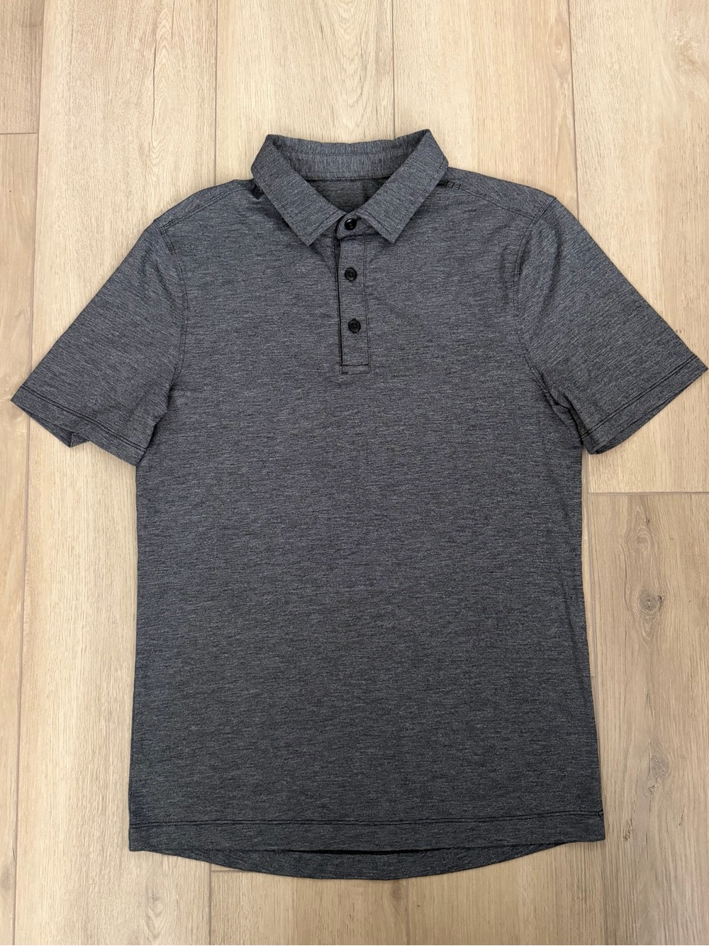Lululemon Heather Gray Performance Polo Shirt Size by Measurements